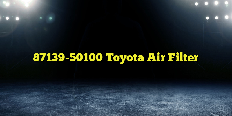 87139-50100 Toyota Air Filter