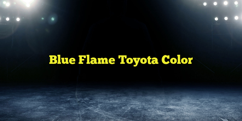 Blue Flame Toyota Color