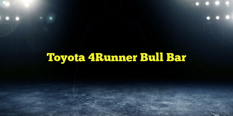 Toyota 4Runner Bull Bar