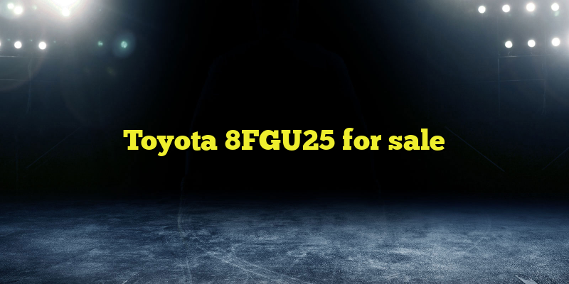 Toyota 8FGU25 for sale