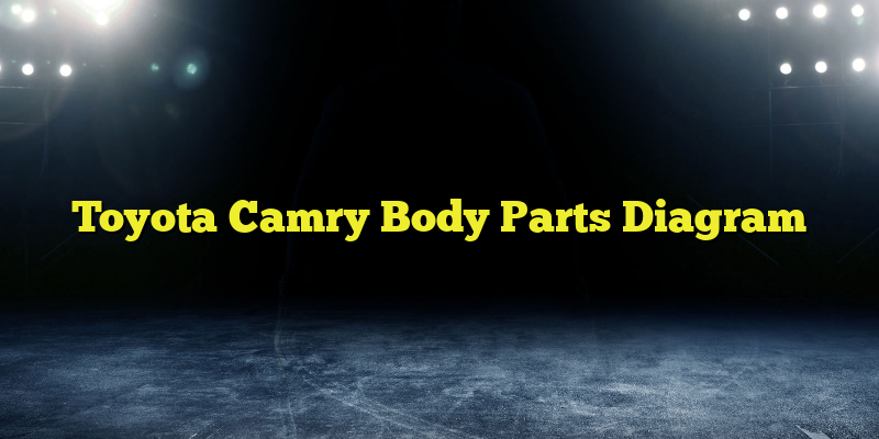 Toyota Camry Body Parts Diagram