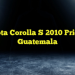 Toyota Corolla S 2010 Price in Guatemala